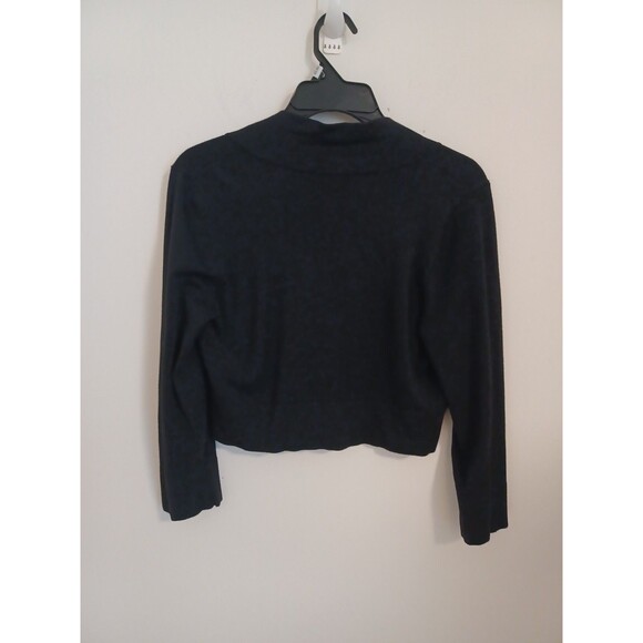 The Limited Cardigan Shrug Sweater Womens Large Black Open Front Lightweight - Picture 7 of 8